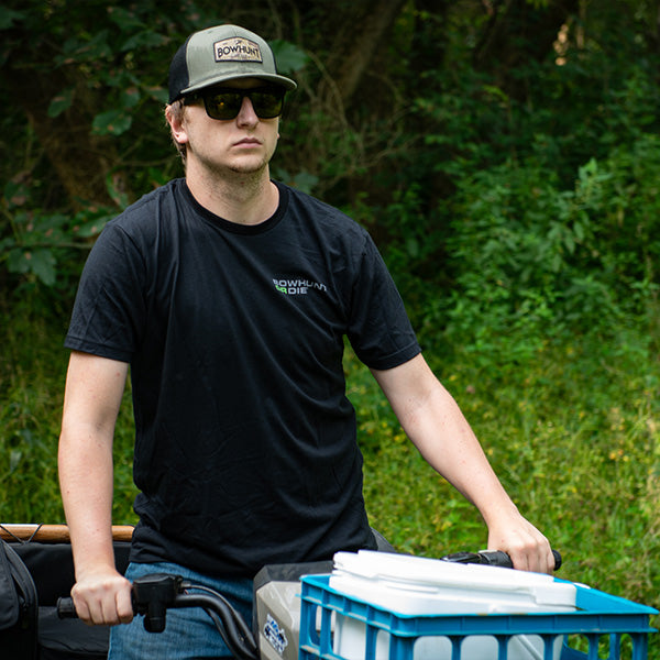 Bowhunt or Die Green Shield Tee
