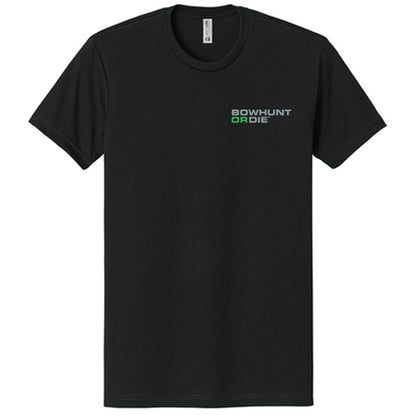Bowhunt or Die Green Shield Tee