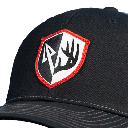 Antler Shield Trucker | Black/Grey