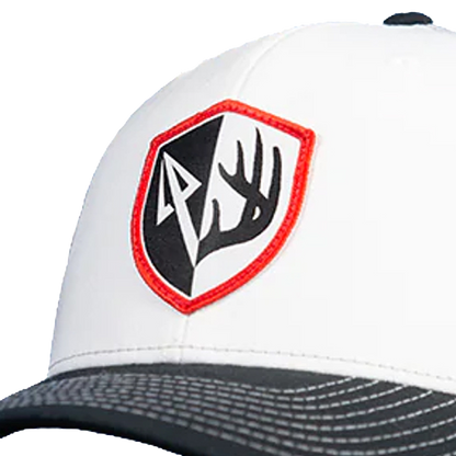 Antler Shield Trucker | White/Grey