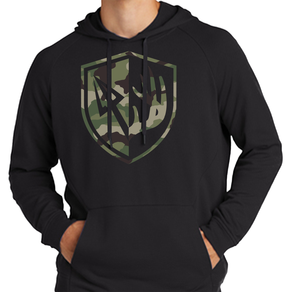 Black/Camo Antler Shield Hoodie