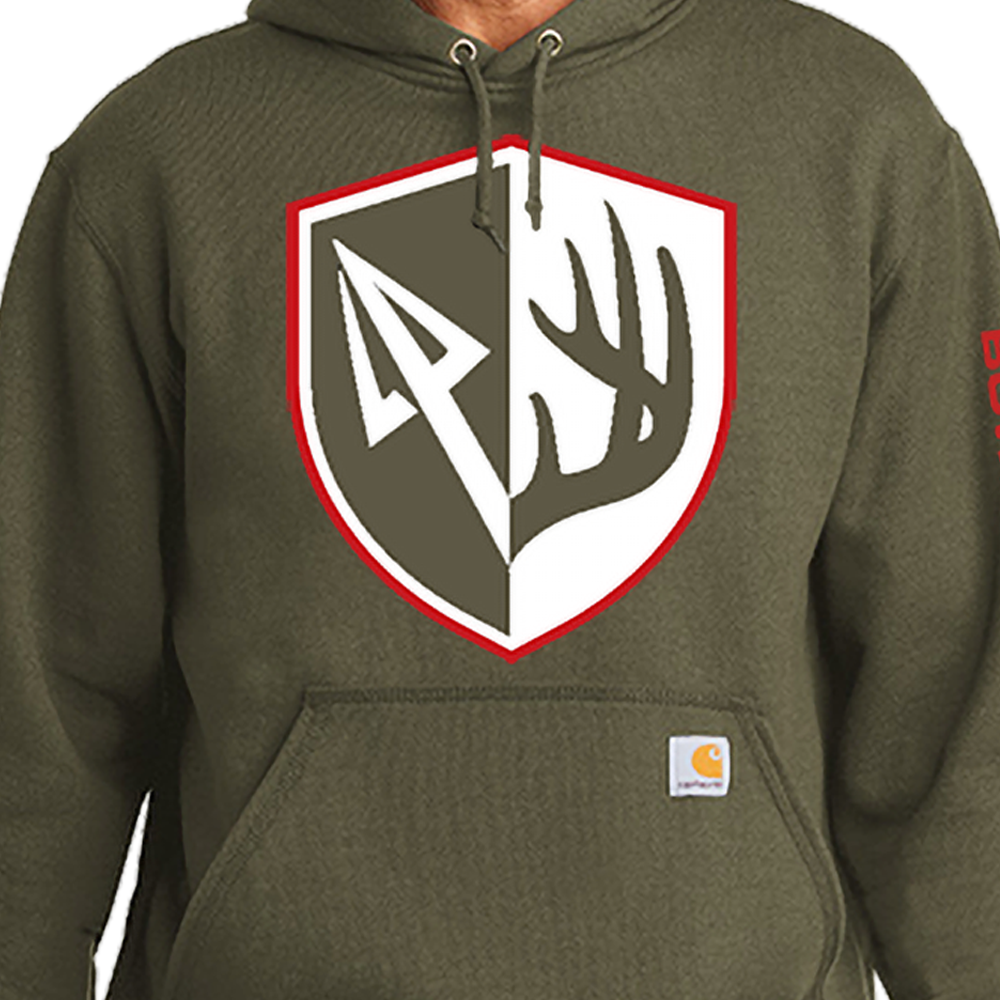Carhartt Antler Shield Hoodie | Moss Green