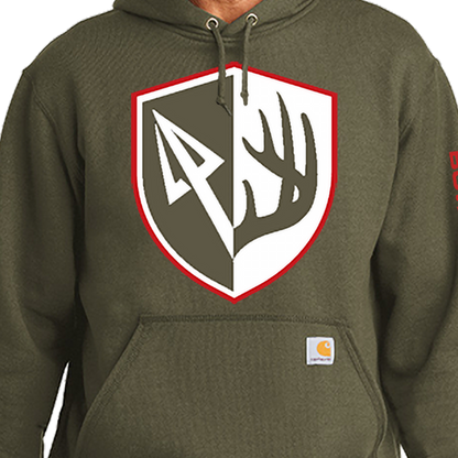 Carhartt Antler Shield Hoodie | Moss Green