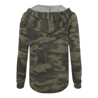 Women's Camo Antler Shield Hoodie