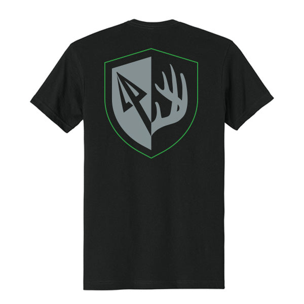 Bowhunt or Die Green Shield Tee