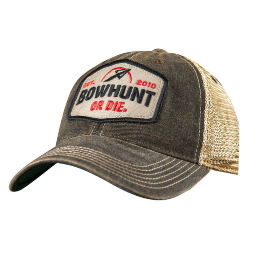 Bowhunt or die black patch hat