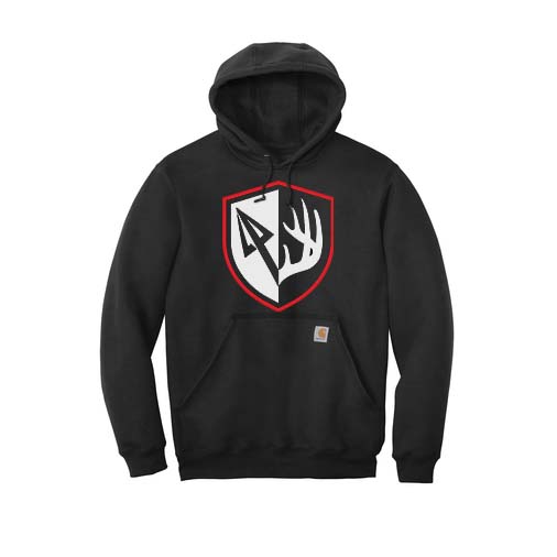 Black Carhartt Antler Shield Hoodie