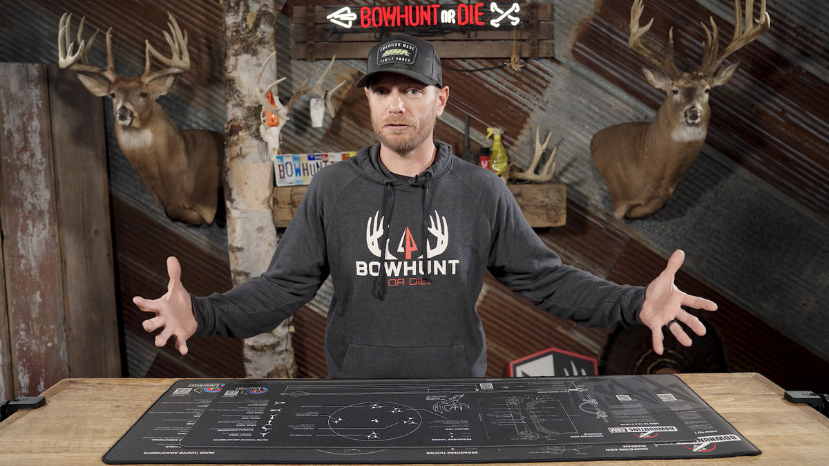 Bow Mat Bowhunt or Die Custom Archery Bench Mat – Bowhunting.com